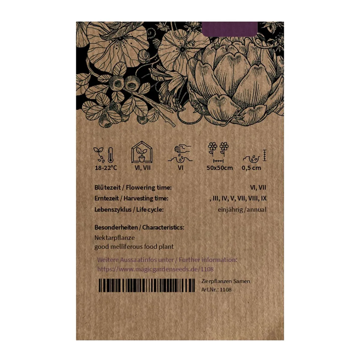 Knospenkohl 'Purple Sprouting' (Brassica oleracea var. italica) Samen