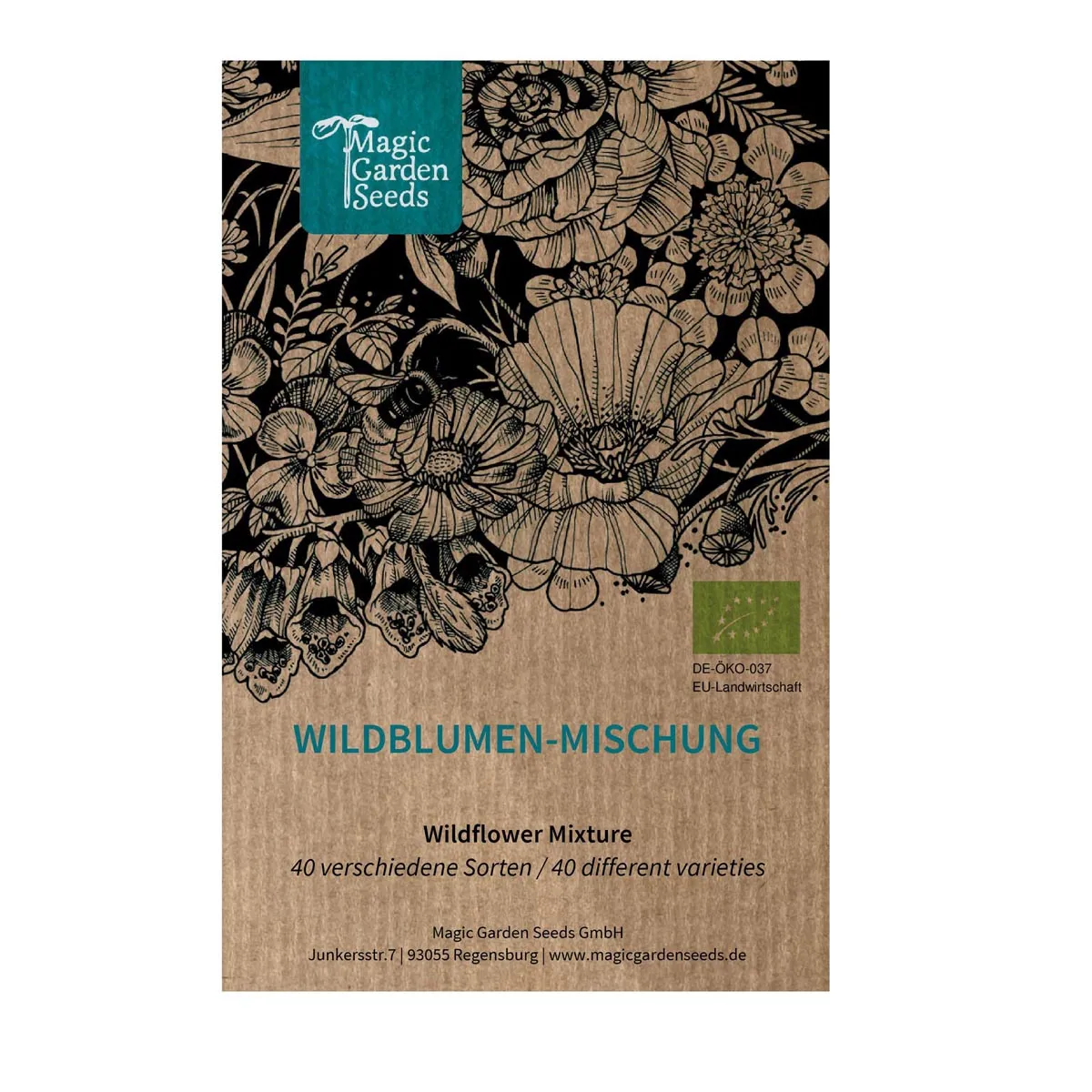 Wildblumen-Mischung (10g passend für ca. 5m² Fläche) Bio