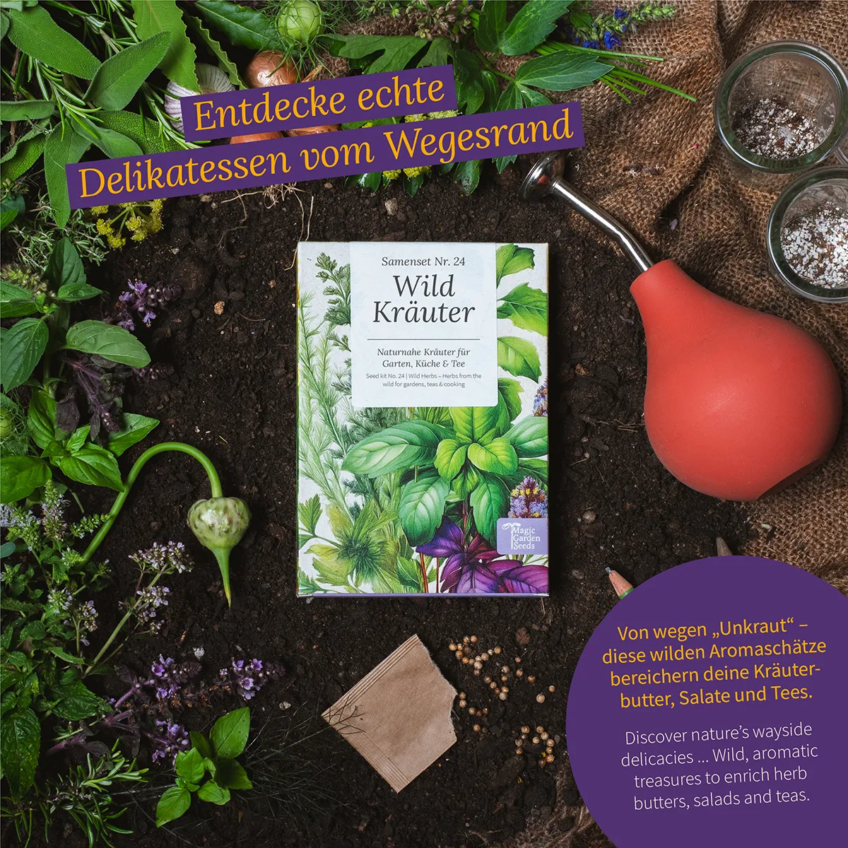 Wild-Kräuter: Essbare Kräuter aus der Natur für Küche, Tee & Salat