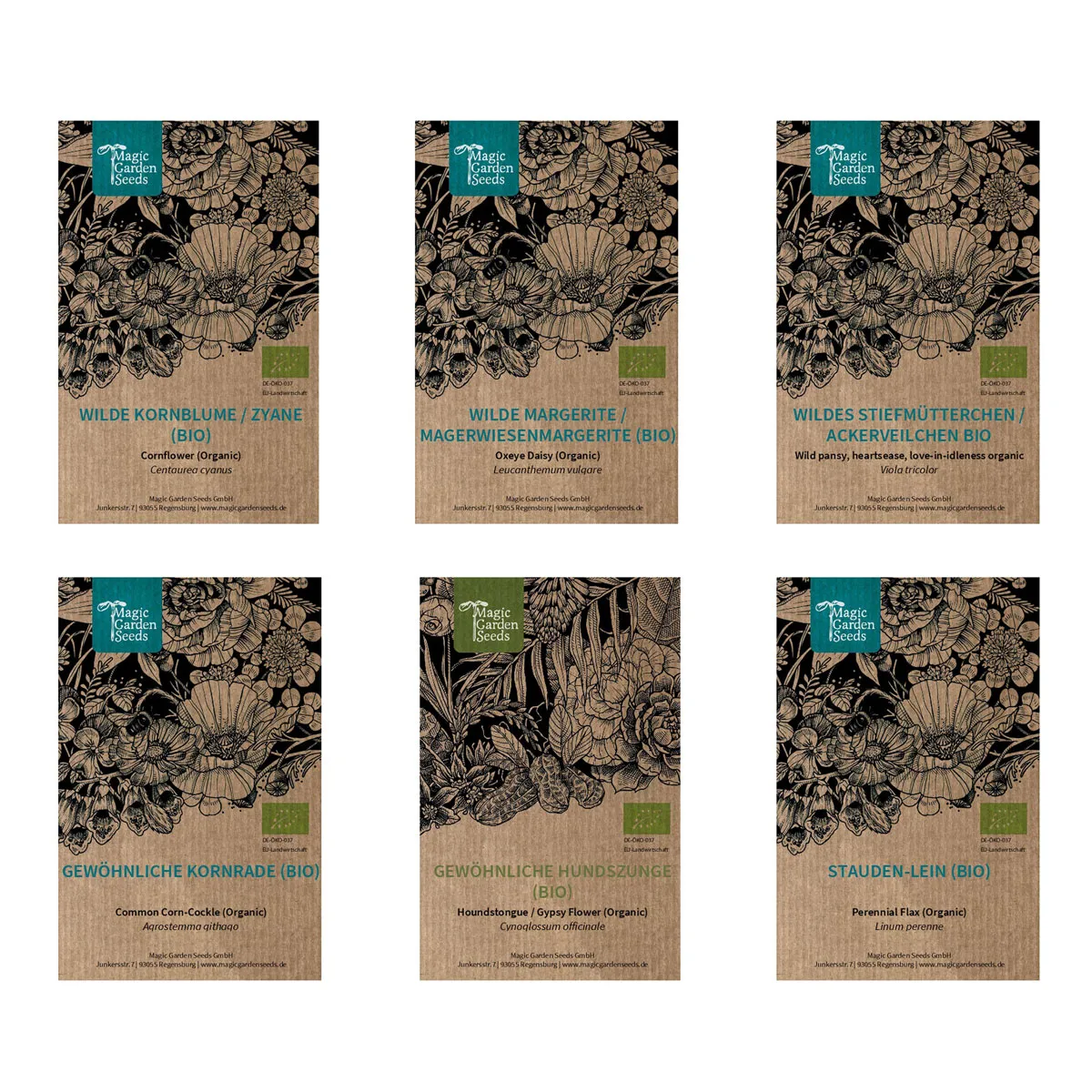 Unsere Pflanzenlieblinge: Wildblumen für Blumenfans (Bio) - Samenset