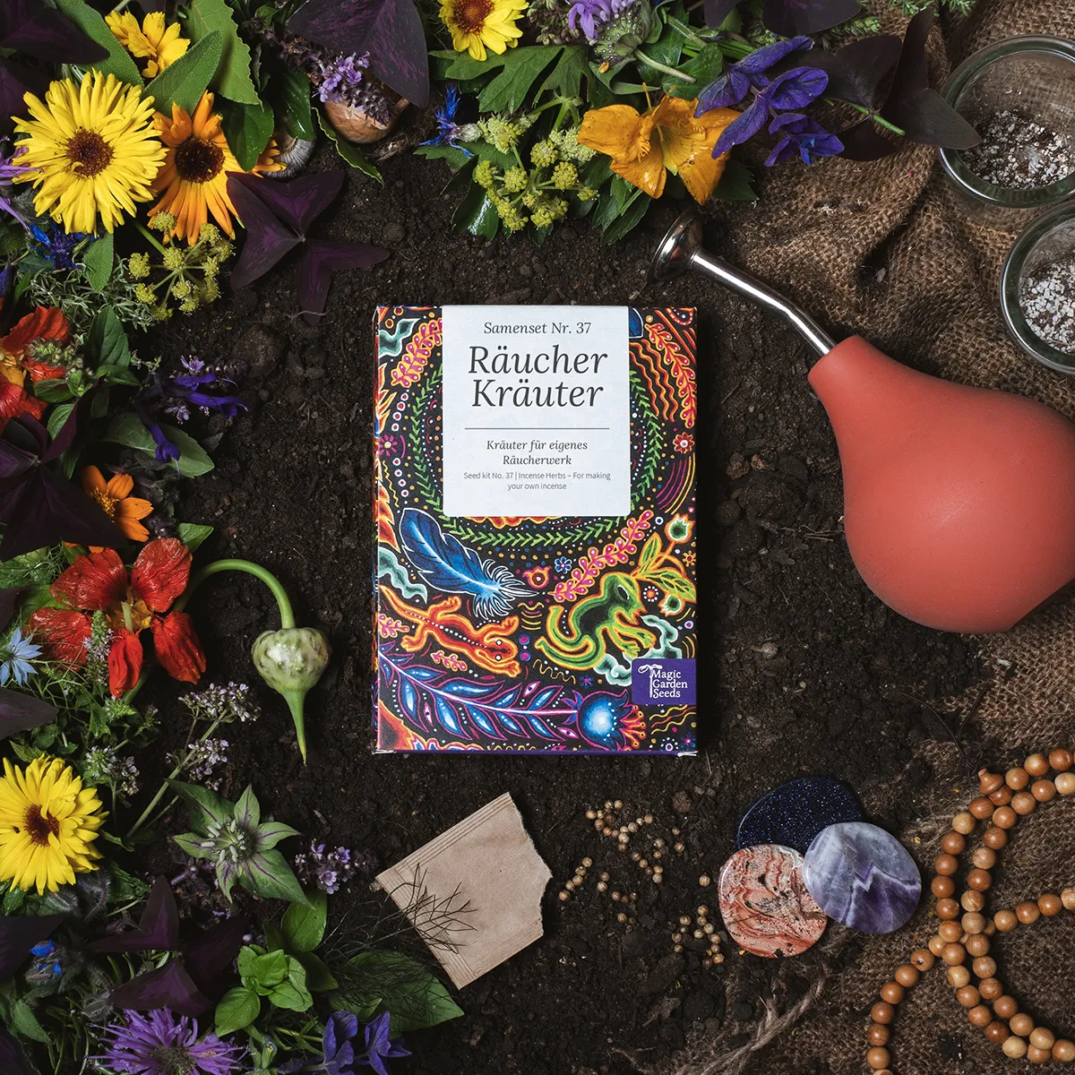Räucher Kräuter - Für eigenes Räucherwerk aus dem Garten - Samenset Nr. 37