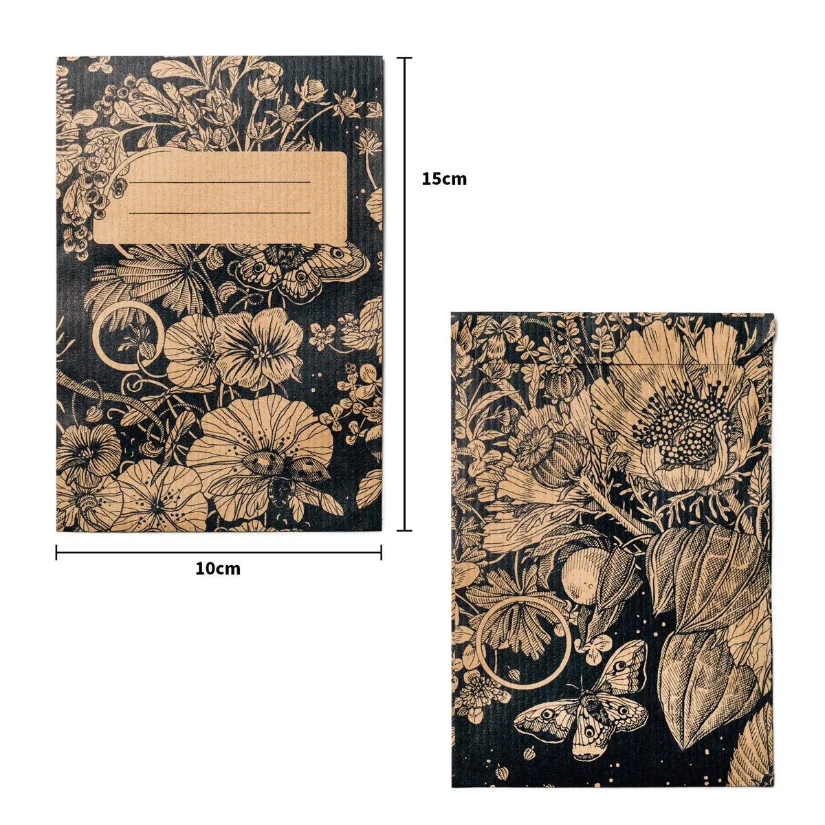 10 große Samentütchen zum Selbstbefüllen und Beschriften für eigenes geerntetes Saatgut wie Bohnen, Erbsen, Mais oder größere Mengen von kleinen Körnern