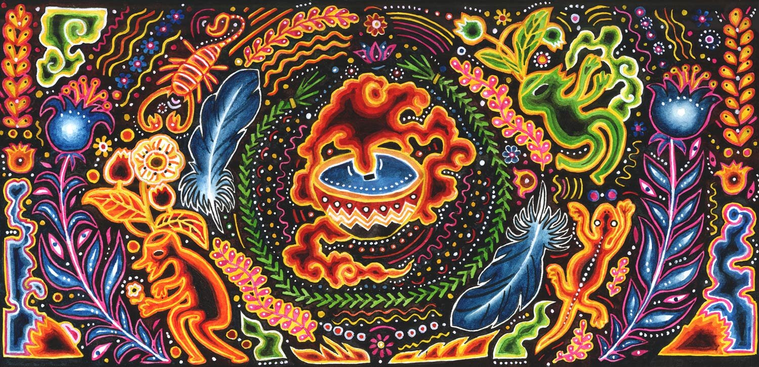 Illustration zum Thema Ethnobotanik