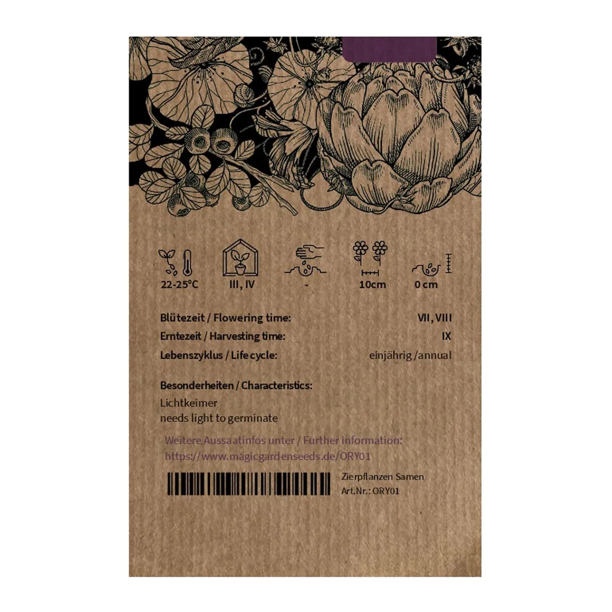 Reis 'Arborio Bianco' (Oryza sativa) Samen
