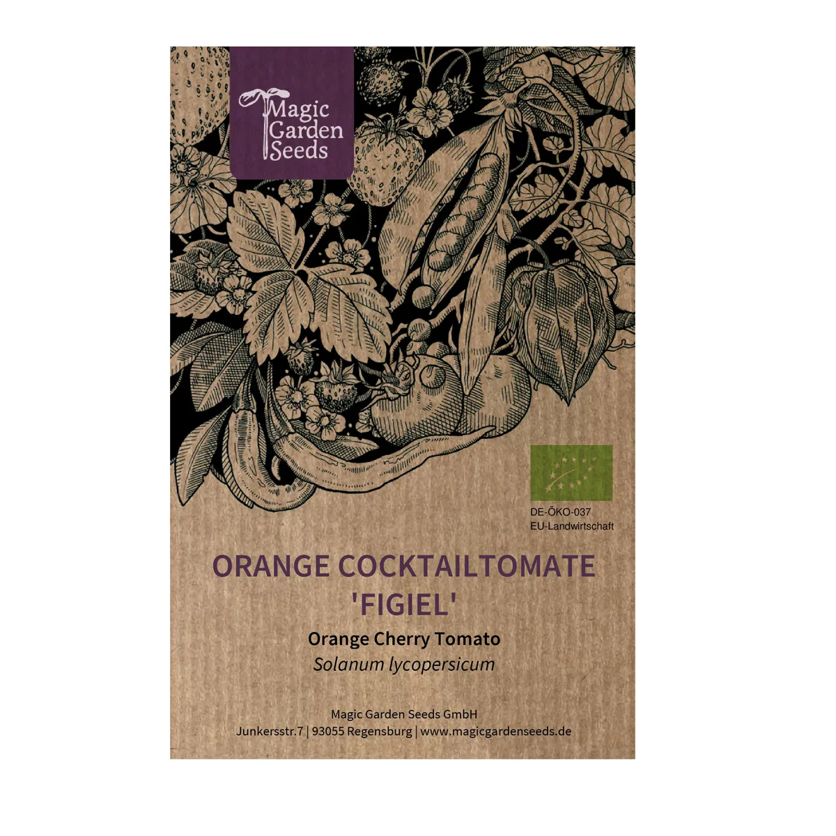 Orange Cocktailtomate 'Figiel' (Solanum lycopersicum) Bio Saatgut