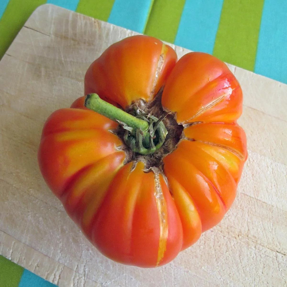 Fleischtomate 'Ananas' (Solanum lycopersicum) Bio Saatgut
