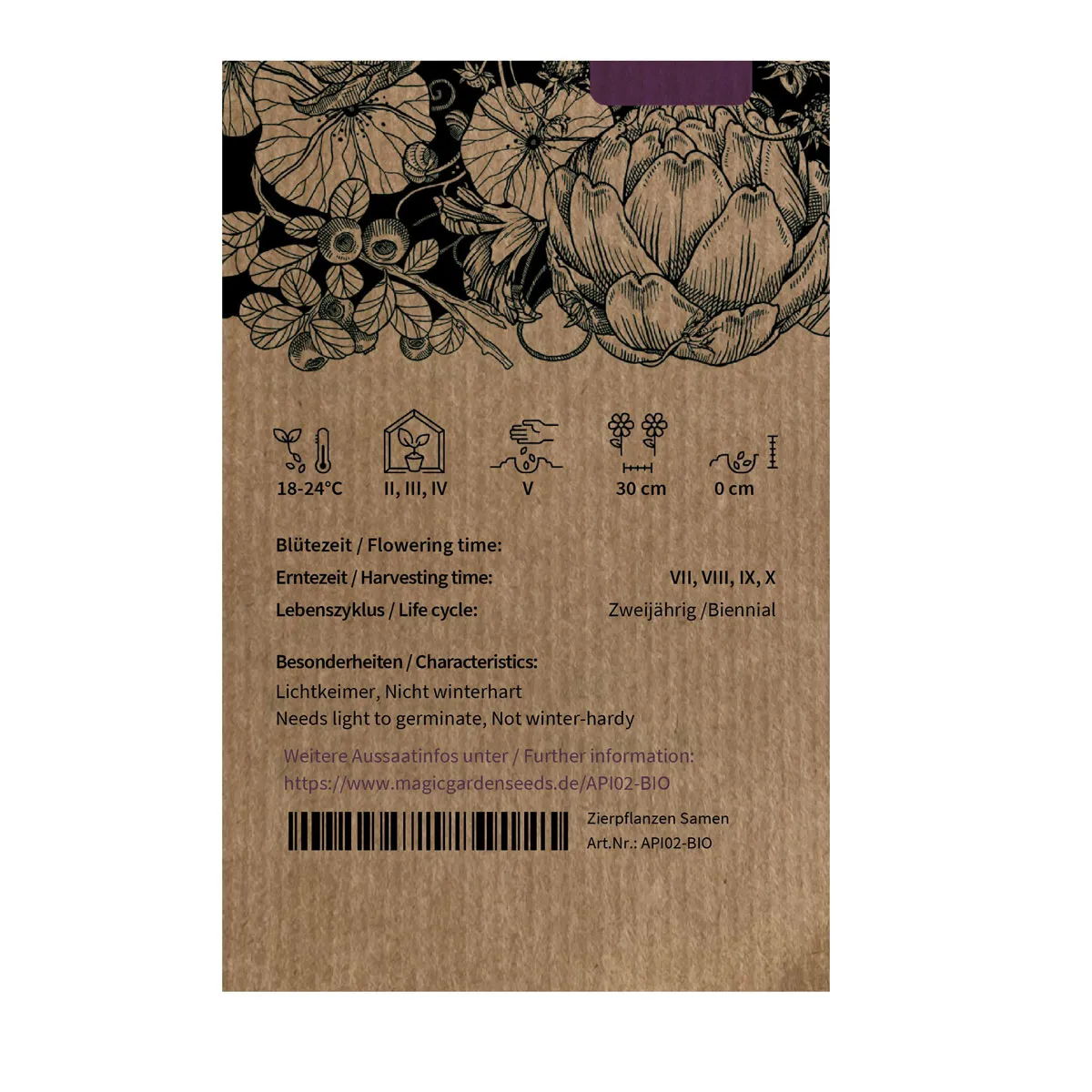 Rosa Stangensellerie 'Chinese Pink' (Apium graveolens) Bio-Saatgut