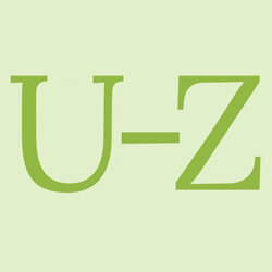 Buchstaben U-Z