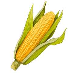 Zeichnung von einer Zucchinipflanze