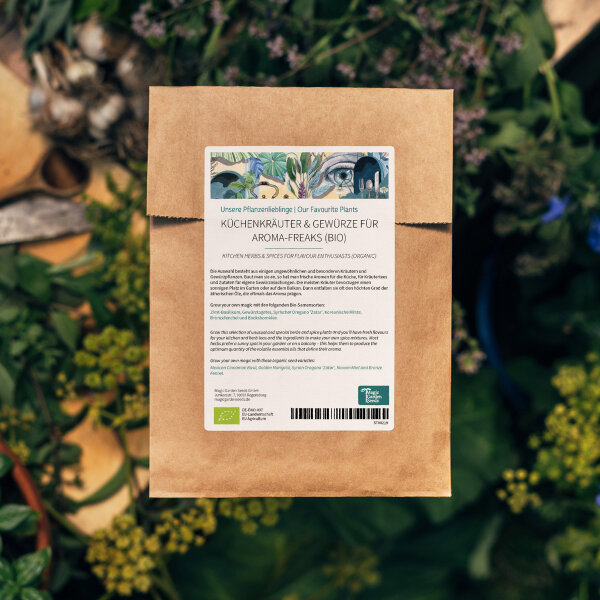 Unsere Pflanzenlieblinge: Küchenkräuter & Gewürze für Aroma-Freaks (Bio) - Samenset