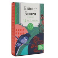 Kräutersamen - 12 samenfeste Küchenkräutersorten - würzig & lecker - Eisteiger-Saatgutset