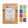 Geschenktütchen - Farbenspiel - 40 bunte Papiertütchen / Flachbeutel mit 8 verschiedenen Designs