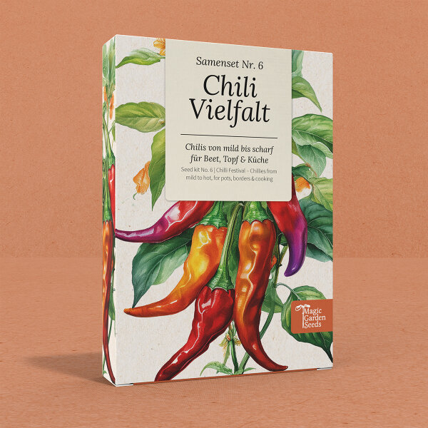 Chili Vielfalt von mild bis scharf- Samenset Nr.6