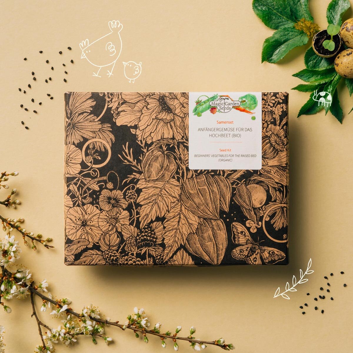 Anfngergemse fr das Hochbeet (Bio) - Samen-Geschenkset