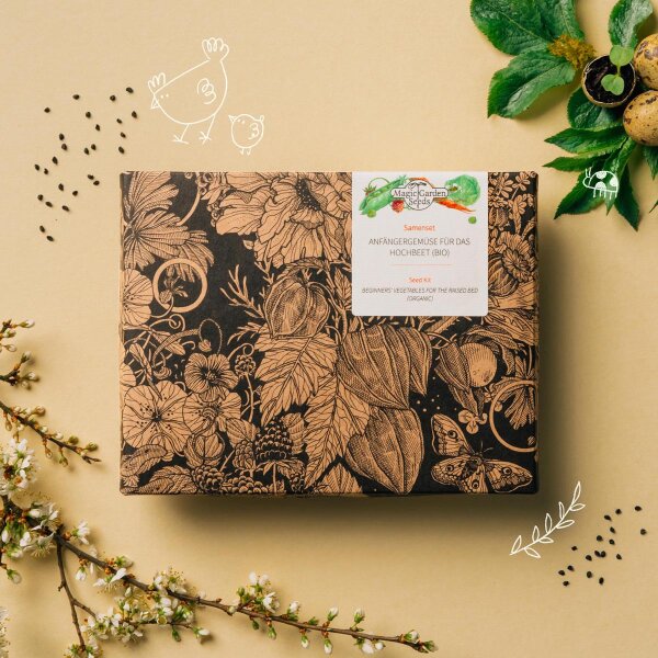 Hochbeet-Gemüse für Anfänger (Bio) - Samen-Geschenkset