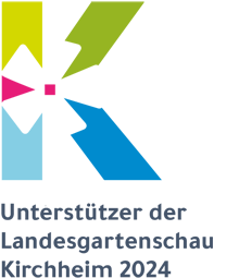 Logo der Landesgartenschau in Kirchheim 2024